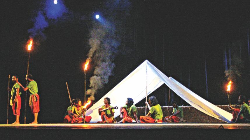 Actors performing in the play