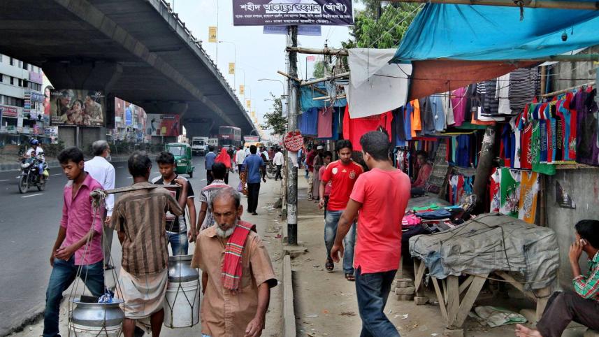 footpath occupied