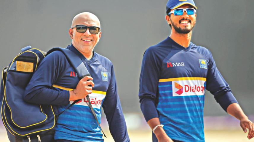 Sri Lanka coach Chandika Hathurusingha and captain Dinesh Chandimal