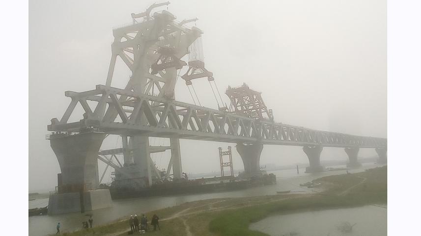 Padma Bridge's 8th Span installed