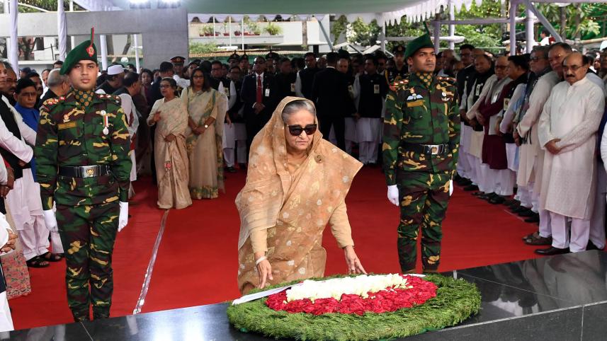 Prime Minister Sheikh Hasina homage to Bangabandhu Prime Minister Sheikh Hasina homage to Bangabandhu