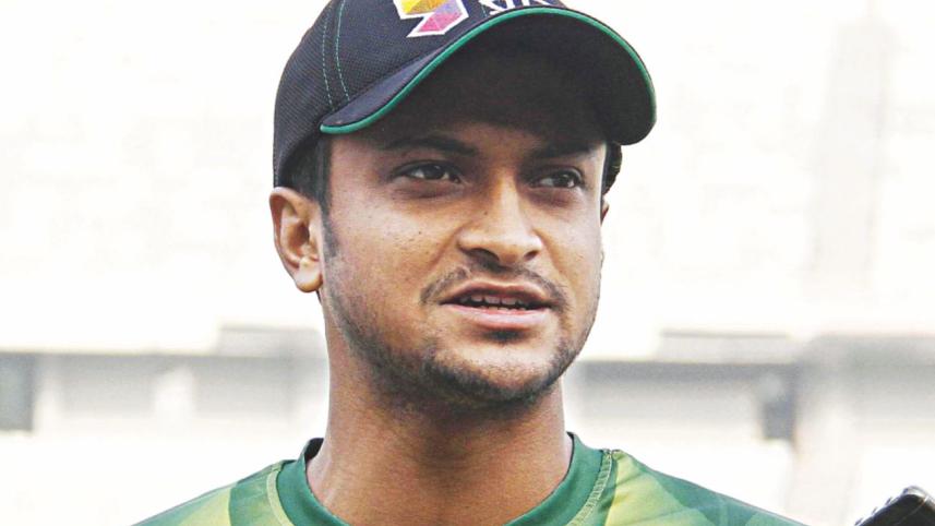 Bangladesh All-Rounder Shakib Al Hasan. 