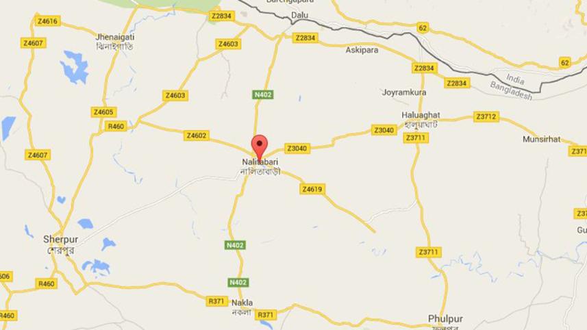 Nalitabari-Sherpur map