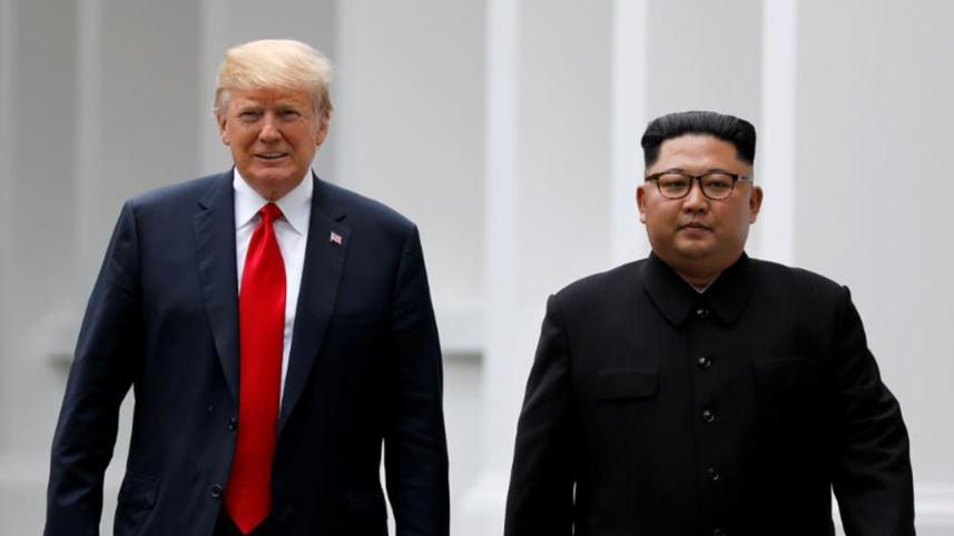US President Donald Trump and North Korean leader Kim Jong