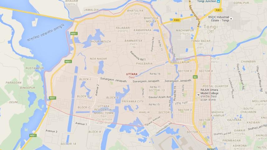 Uttara map