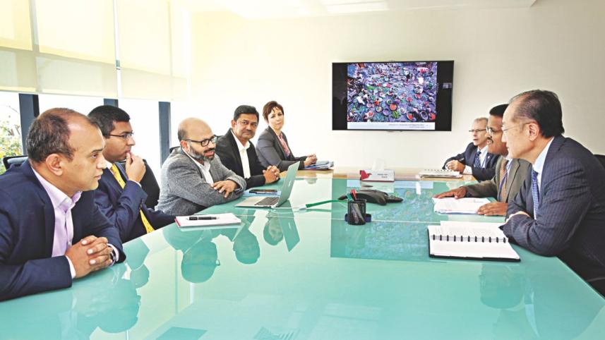 World Bank President Jim Yong Kim visits bKash