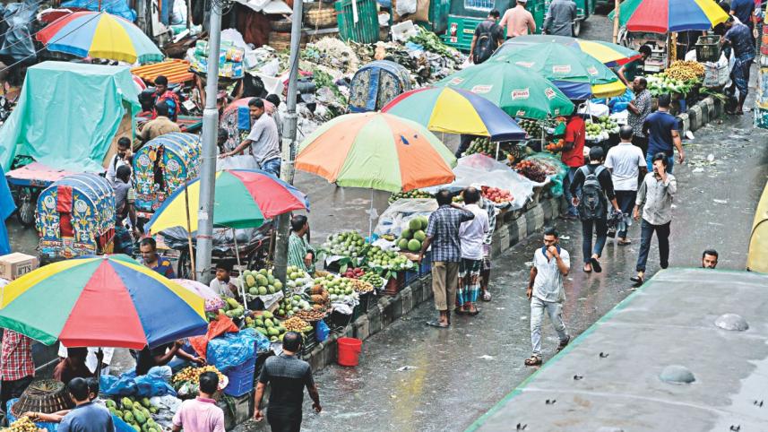 Occupying Footpath....