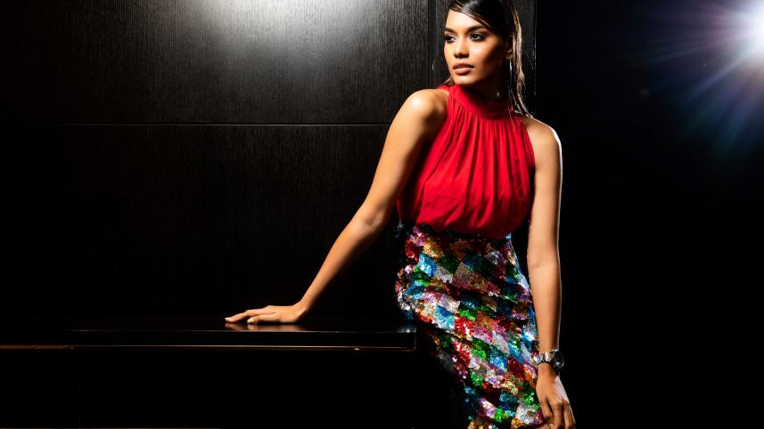 sequin in rainbow colours