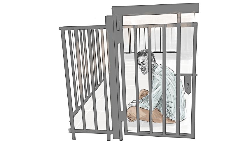 teen in cell