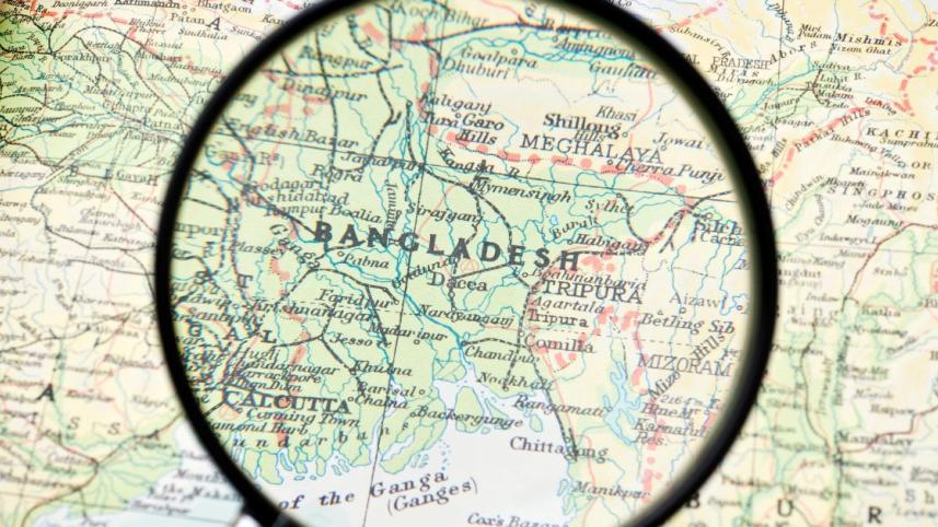 Bangladesh on map