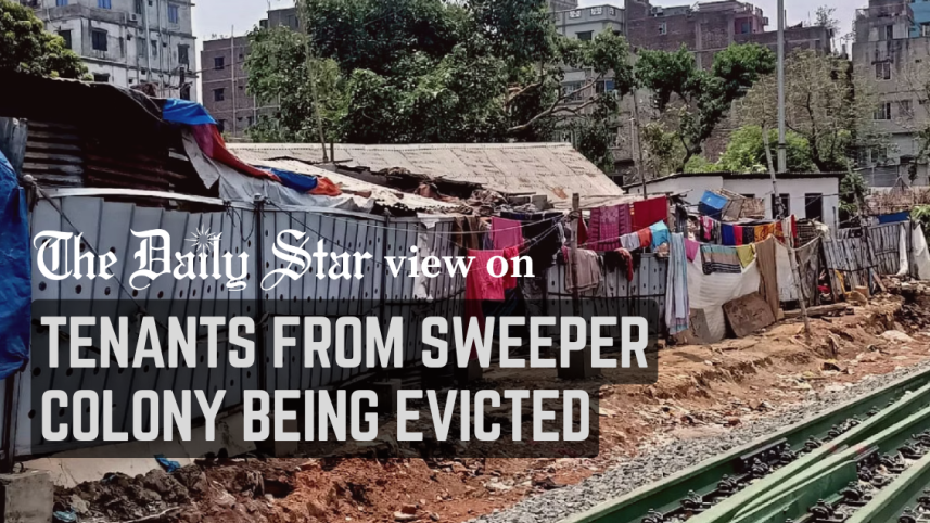 tenants from sweeper colony being evicted