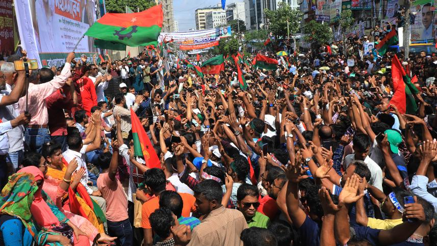 For every rally, there is a counter-rally 