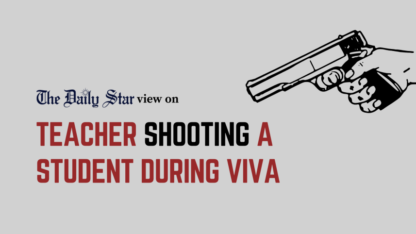 Teacher shooting a student at Sirajganj Medical College
