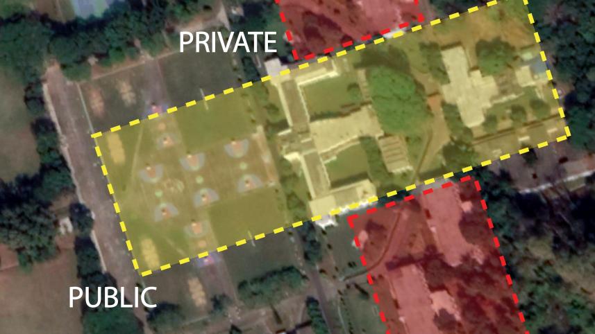 Fig. 2 Separation of Public and Private Areas