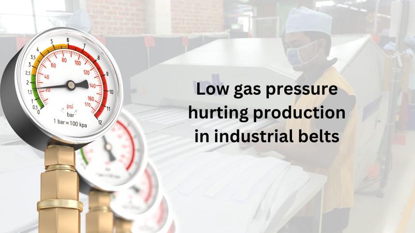 Low gas pressure cuts textile production