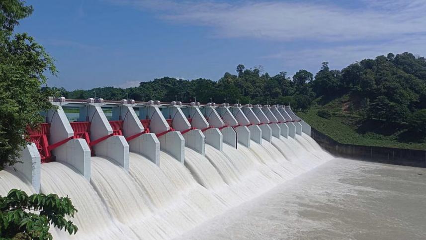 Water release from Kaptai Dam