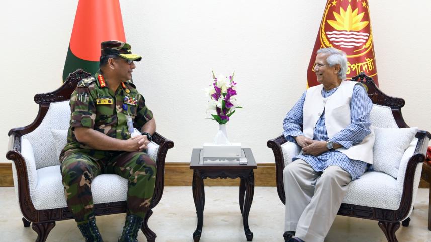 Army chief meets Professor Mohammad Yunus