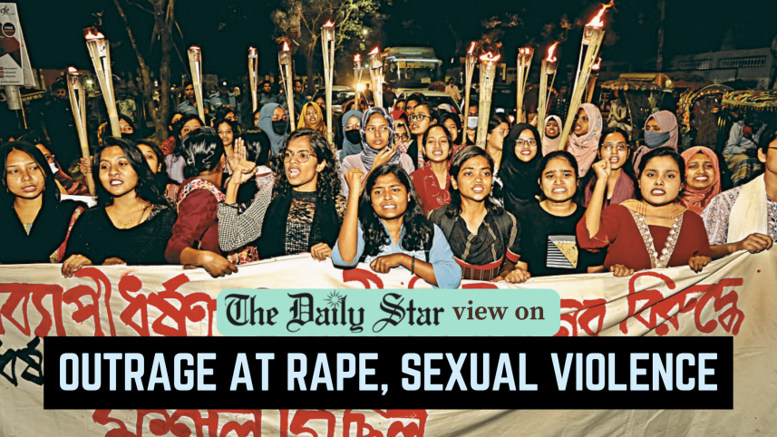 outrage over incidents of rape and sexual violence