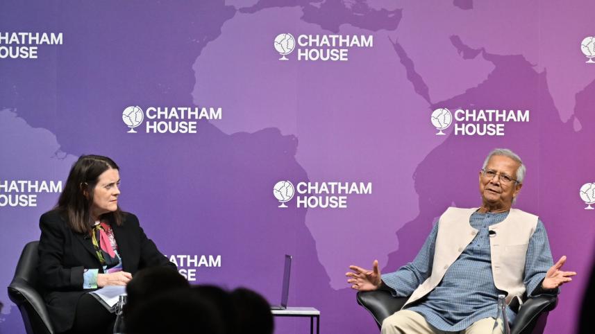 Yunus at Chatham House Yunus at Chatham House
