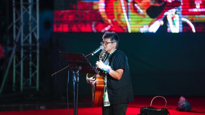 Drone show and cultural programme held at Central Shaheed Minar to mark July Uprising Drone show and cultural programme held at Central Shaheed Minar to mark July Uprising