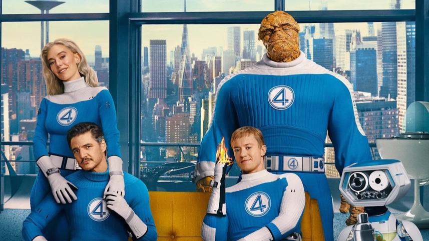 Promotional material for The Fantastic Four: First Steps  Promotional material for The Fantastic Four: First Steps