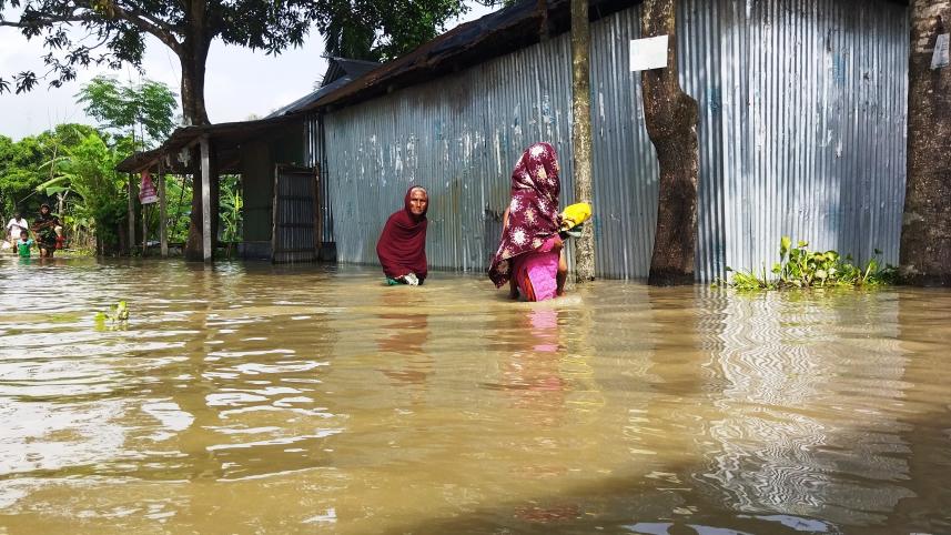 flood in northern Bangladesh