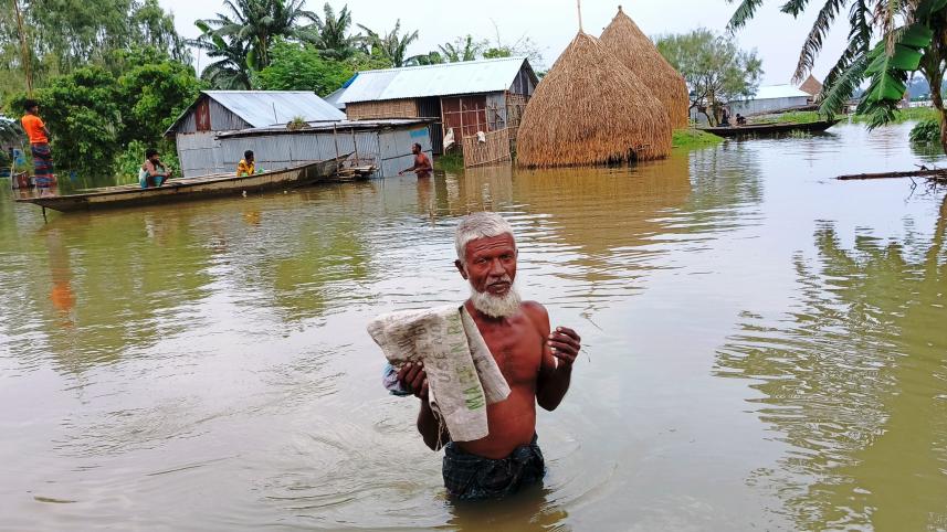 Dudhkumar river water above danger level