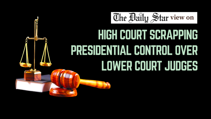 high court scrapping presidential control over lower court judges
