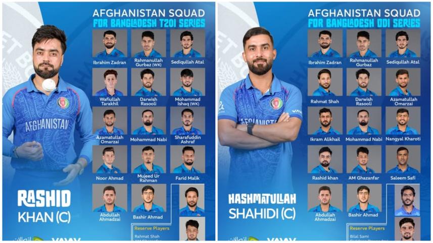 Afghanistan squad for Bangladesh series 2025