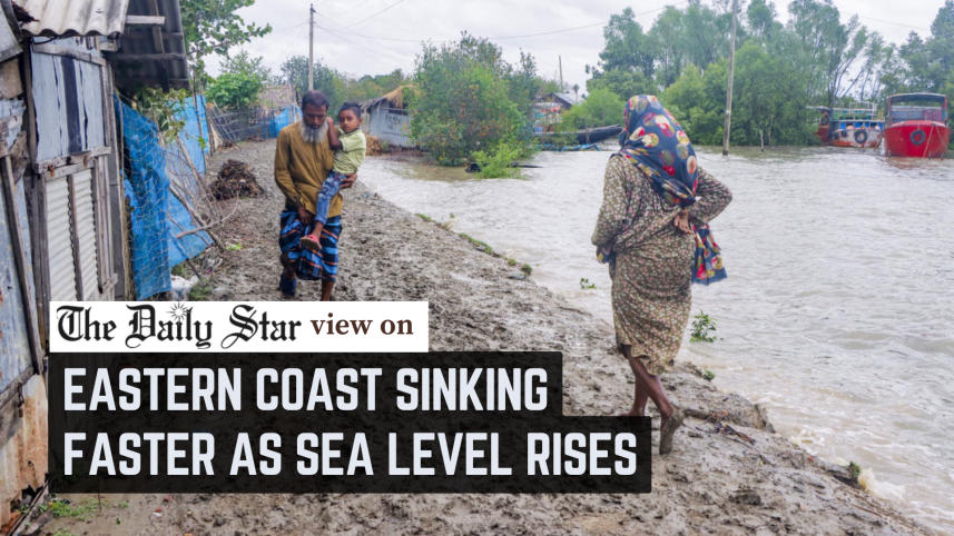 Eastern coast sinking faster as sea level rises