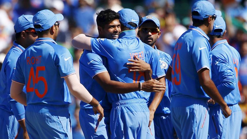 Indian players celebrate