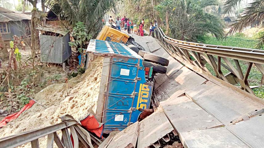 loaded sand laden truck