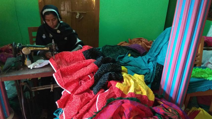 Nakshi kantha in Chapainawabganj