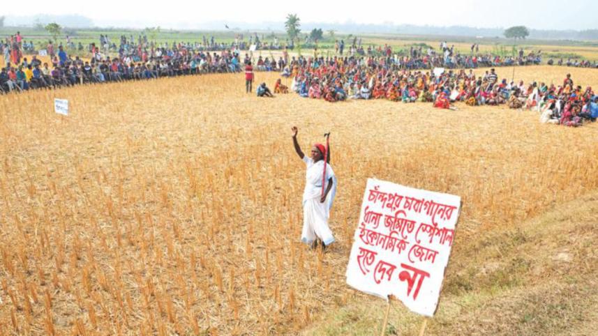 Tea garden workers in Chandpur of Habiganj