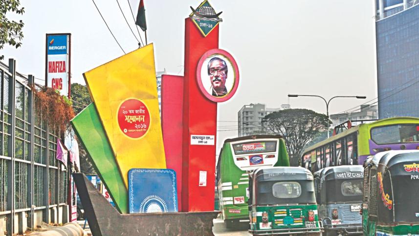 partially block Mirpur Road