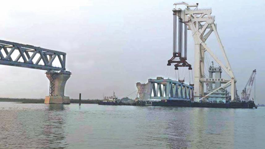 sixth span of the Padma Bridge
