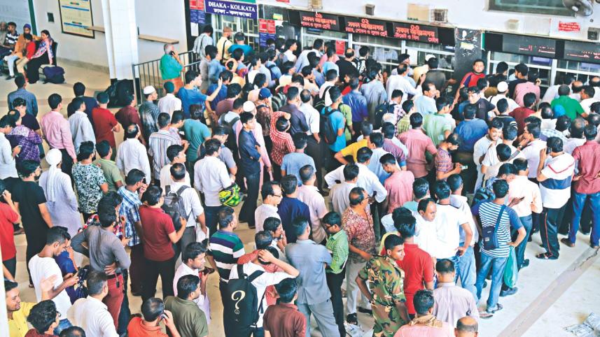 The Kamalapur Railway Station
