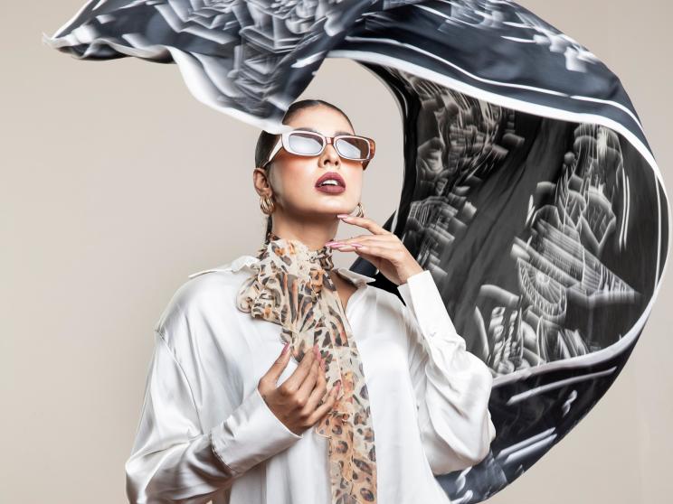 Style drab and dreary office wear instantly with stylish scarves