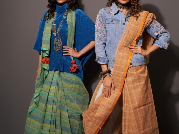 Draping through time: Contemporary twists on the classic sari 