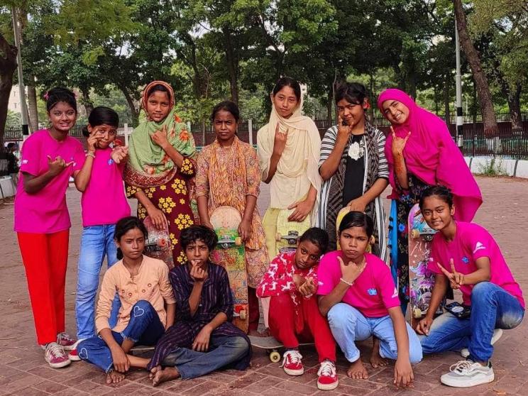 Bringing street children out of despair through skateboarding