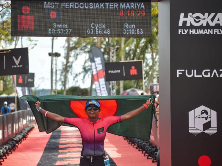 No gym, no problem: How Mariya from Rangpur became Bangladesh's first female Ironman
