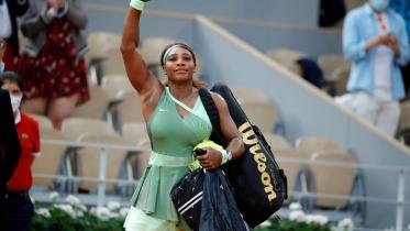 Serena French Open knock out.jpg