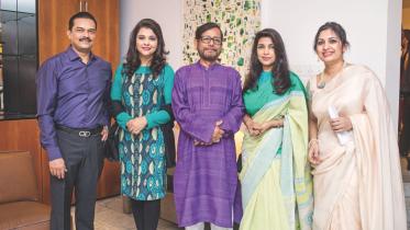 Abrar Anwar; Mrs Anwar; Asaduzzaman Noor MP; Humaira & Bipasha