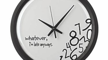BEING LATE