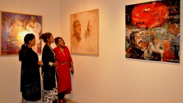 Bangabandhu revisited through arts