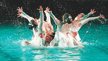 Magical water ballet