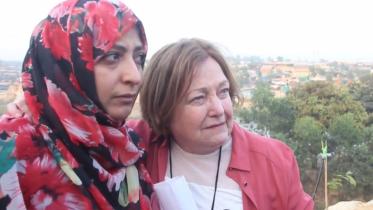 Nobel Peace Laureates Mairead Maguire and Tawakkol Karman