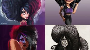 Photo caption- (Top, Left to Right) Winning artworks by Rehnuma Proshoon (first place), Asif Faysal Prangon (second place), (Bottom, Left to Right) Zawir Mahmud Ratin (third place) and Dipto Devnath (four.jpg