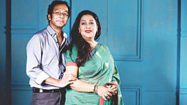 Suborna Mustafa and director Badrul Anam Saud