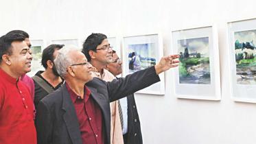 Week-long group art exhibition ends in Mymensingh